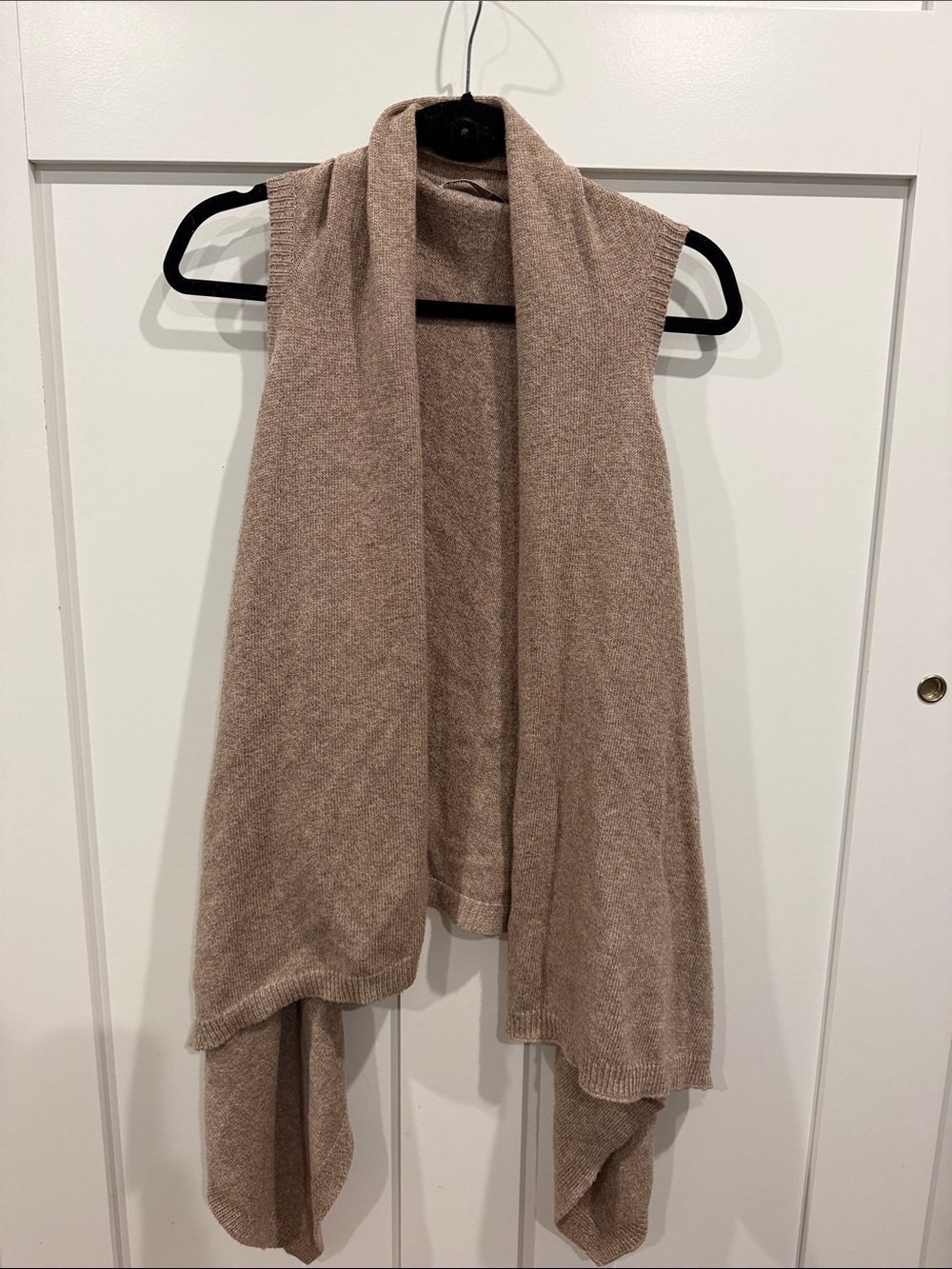 Old Navy Taupe Draped Knit Vest